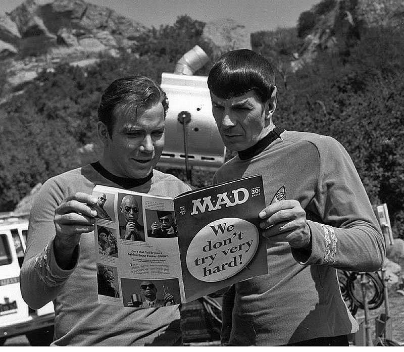 William-Shatner-and-Leonard-Nimoy-Set-of-Star-Trek-1967
