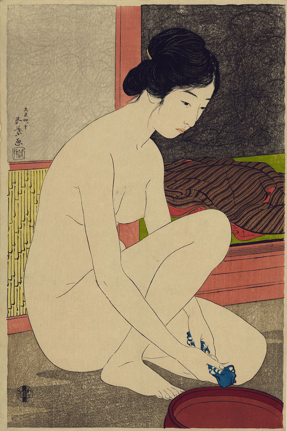 Goyō_Hashiguchi_(1915)_Yokugo_no_onna_(cropped_and_compressed)_01