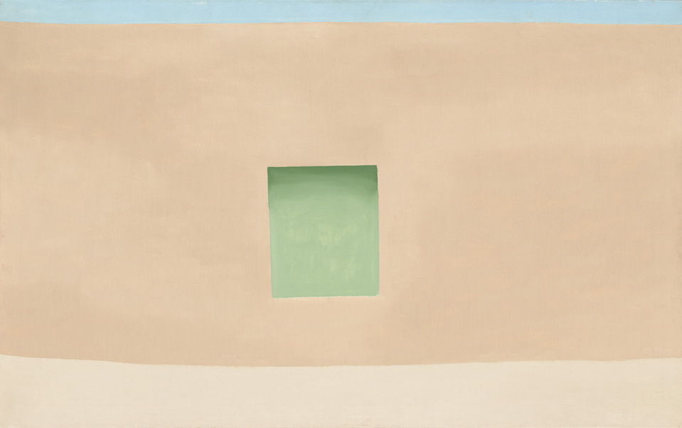 Georgia-OKeeffe-Wall-with-Green-Door-1953-olio-su-tela-1
