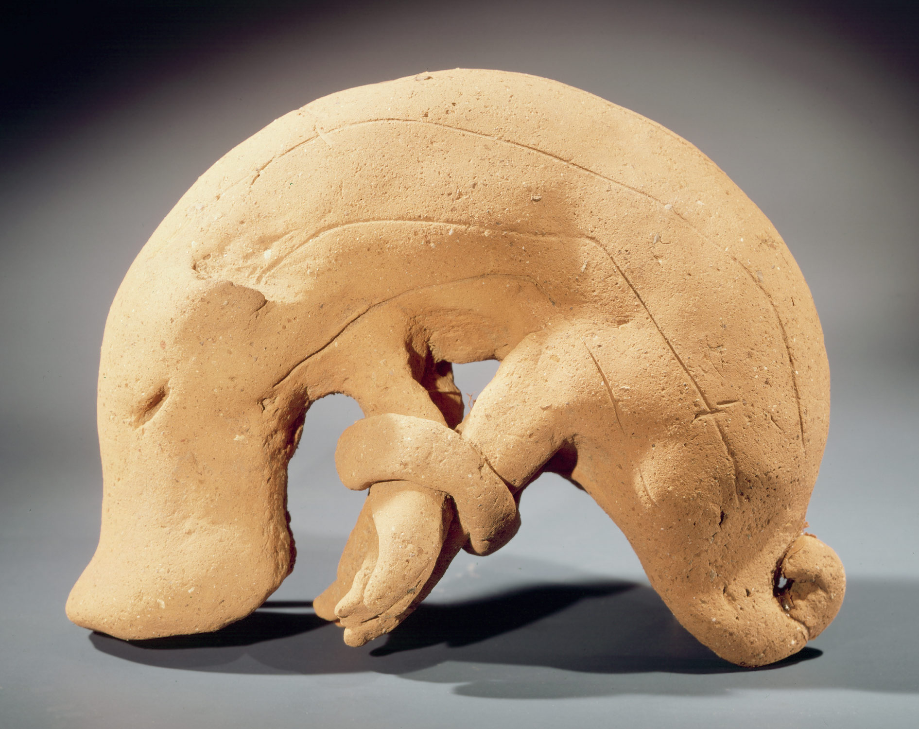 Working Title/Artist: Haniwa Boar Department: Asian Culture/Period/Location: Kofun HB/TOA Date Code: 05 Working Date: ca. 5th c. photographed by mma in 1975 transparency 2B scanned by film & media 3/2/00