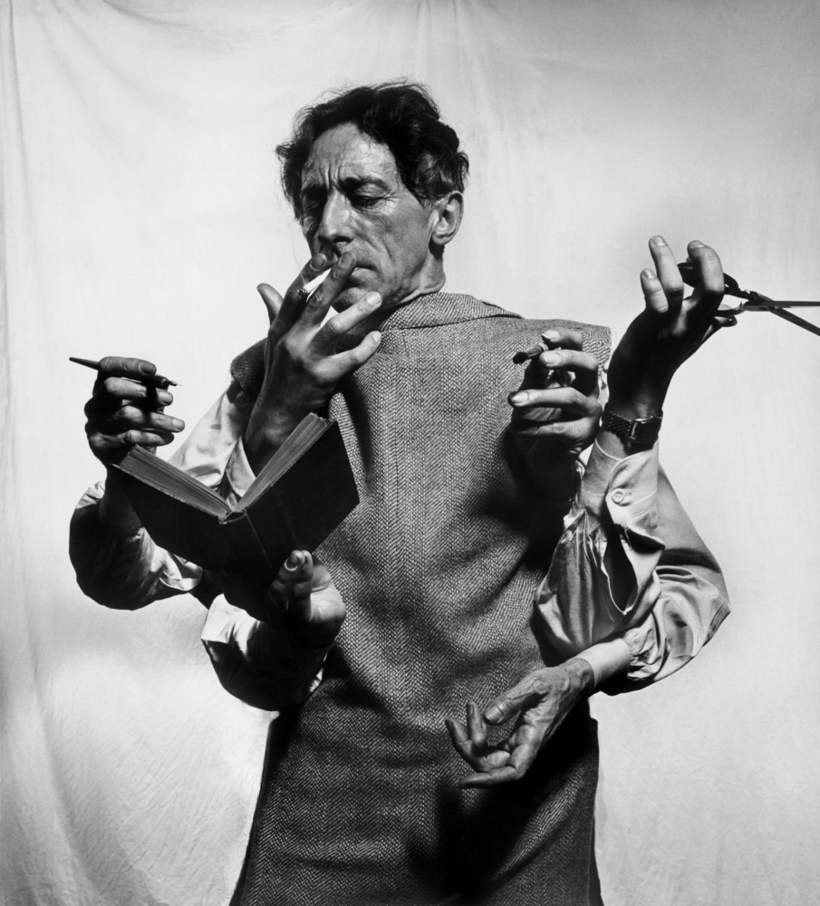 USA. NYC. 1949. French poet, artist and filmmaker Jean COCTEAU.